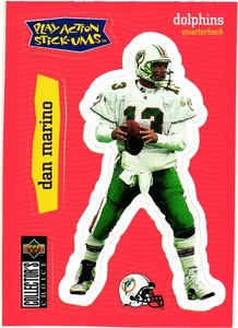 DAN MARINO 1997 UD COLLECTOR'S CHOICE PLAY ACTION STICK-UMS #S23 DOLPHINS HOF - Picture 1 of 2