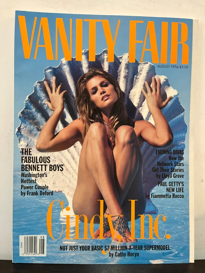 Синди Кроуфорд - журнал Vanity Fair август 1994 - отличное состояние! - Изображение 1 из 4