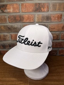 Sombrero de golf Titleist Pro V1 Footjoy logo bordado blanco negro SnapBack FJ - Imagen 1 de 7