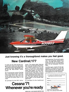 1971 Cessna Cardinal & 177 Aircraft Ad 5/4/2025c - Picture 1 of 1