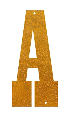 Western Barn Steel Metal Letters & Numbers - 6inch Modern Antique Rustic Décor - Image 1 of 4