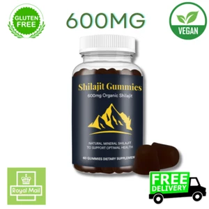 Shilajit Gummies 600mg- 60 Delicious Gummies - Optimum Health, Sexual Health - Picture 1 of 8