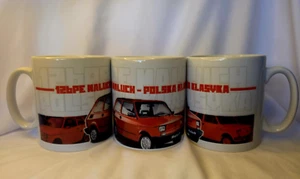 POLSKI FIAT 126 P MALUCH POLSKA Poland-Polen kubek porcelanowy - Mug.Prezent. - Foto 1 di 3