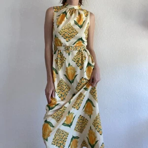 vintage 70s floral maxi dress - Picture 1 of 4