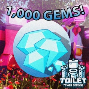 ROBLOX Toilet Tower Defense TTD 1000 GEMS/DIAMONDS 💎 Instant and Safe Delivery
