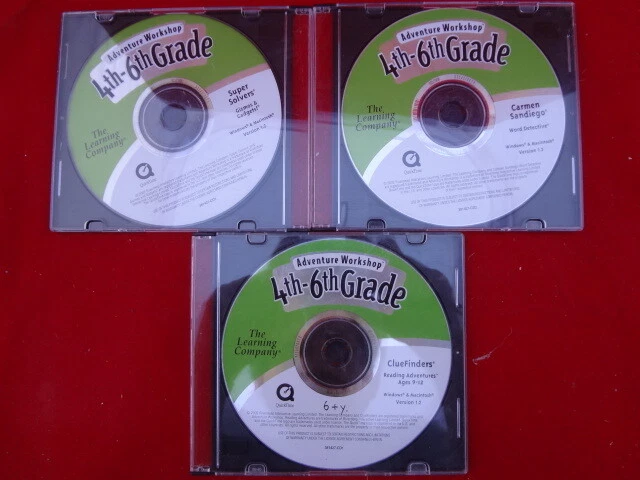 Adventure Workshop 4th-6th Grade by TLC: Super Solvers, Carmen Sandiego 3 CD-ROM Foto 1 de 1