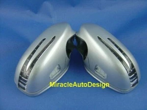 DOS FLECHAS LED CUBIERTAS ESPEJO PUERTA PLATEADA PARA 2005-2009 MERCEDES BENZ W221 CLASE S - Imagen 1 de 6