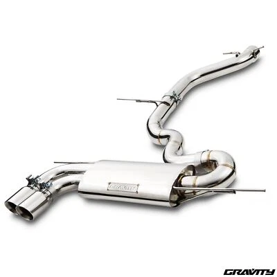3" STAINLESS CAT BACK EXHAUST SYSTEM FOR VOLKSWAGEN GOLF MK5 2.0T FSI GTI 04-09 - Image 1 of 4