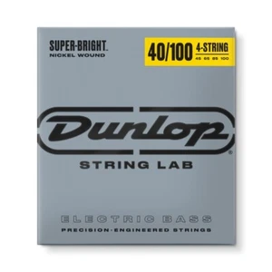 Jim Dunlop DBSBN40100 4 String Super Bright NICKEL Wound Bass Strings 40-100 - Picture 1 of 2