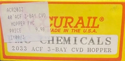 Accurail Ho - 3-Bay Covered Hopper FMC Chemicals 45300 - 2033 - SWA2 - Image 1 of 3