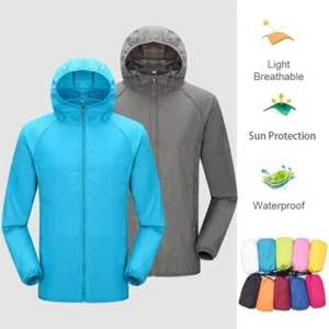Waterproof Fishing Hunting Sun Protection Clothing Camping Men Women Quick Dry - Picture 1 of 25
