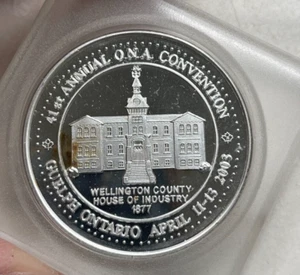 Silbermedaille 2003 Ontario Numismatic Association 41st Annual ONA Convention - Bild 1 von 2