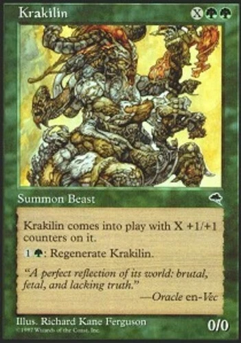 Korean Krakilin ~ Heavily Played Tempest Foreign Stock Image MTG Magic UltimateM - Image 1 of 1