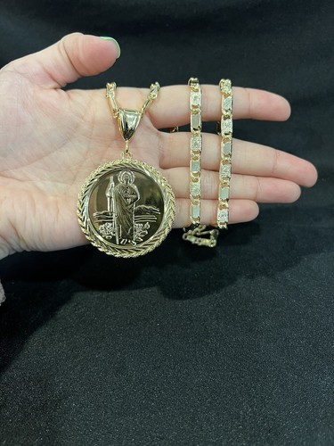 Corda e catena Valentino PLACCATO ORO uomo donna San Giuda San Giuda Vergine Vergine