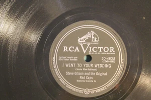 STEVE GIBSON & THE ORIGINAL RED CAPS---I WENT TO YOUR WEDDING(1952 TOP SONG) - Foto 1 di 2