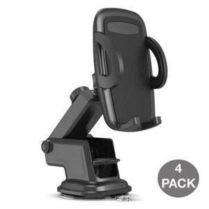 Maxboost Universal Car Phone Mount, 4 Pack, Dashboard Windshield Phone Holder - Picture 1 of 6