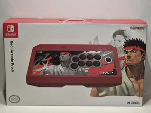 HORI Real Arcade Pro V Arcade Hayabusa Fighting Stick RYU Edition Switch/PC - Picture 1 of 10