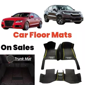 For Audi Q3 Q5 Q7 Q8 Waterproof Luxury Carpets Car Floor Mats Anti-slip Liners - Imagen 1 de 34