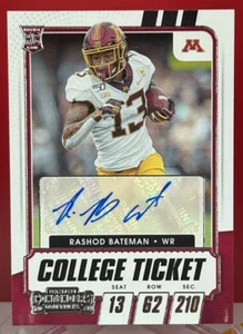 2021 Contenders Draft #121A Rashod Bateman Minnesota Ravens Rookie WR Auto - Picture 1 of 1
