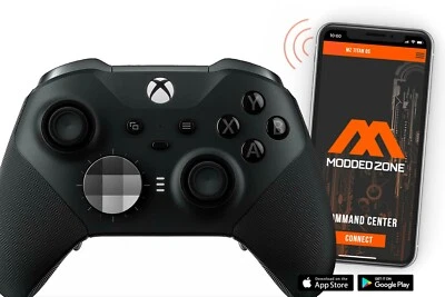 Black XBOX ONE ELITE 2 Series SMART Custom Modded Controller.Mods for FPS. COD - Image 1 of 4