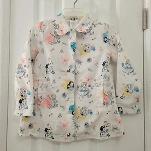 Disney Animators Jacket Princess Collection Girls Wind Breaker Missing Hat - Picture 1 of 9