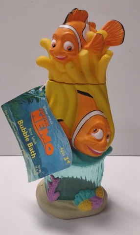 2003 Disney Pixar Finding Nemo Bubble Bath Soaky Figure with Original Tag Cover