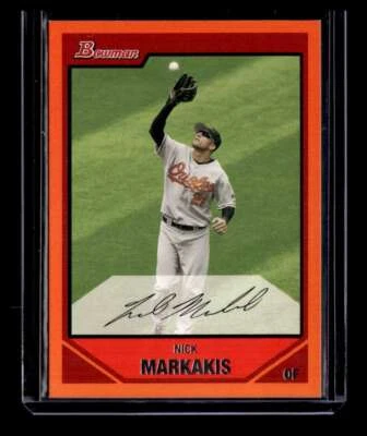 Nick Markakis 2007 Bowman Orange #20 #/250 - Image 1 of 2