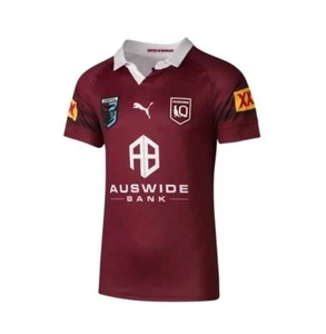 QUEENSLAND QLD MAROONS STATE OF ORIGIN SOO 2023 NRL PUMA HOME REPLICA MENS ADULT - Foto 1 di 2