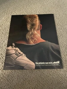 Vintage BRIAN BOSWORTH AVIA 1360 Crosstrainers Poster Print Ad 1980s 2-SIDED - Picture 1 of 2