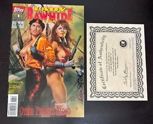 LADY RAWHIDE #1 (Topps Comics 1996) -- Dynamic Forces DF FIRMATO NUMERATO COA - Foto 1 di 2