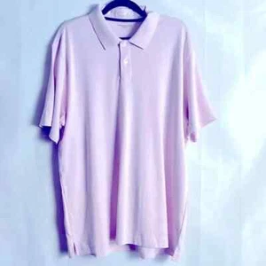 Tasso Elba Men's Short Sleeve Pink Color Collard Button Shirt Active Wear Size L - Picture 1 of 5