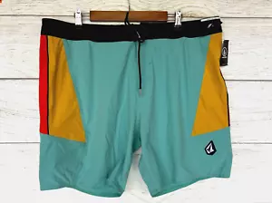 Volcom Board Shorts Mens Size 40 Stained Glass Stretch Swim Boardshorts New - Picture 1 of 3