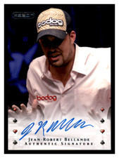 2010 Razor Poker Jean-Robert Bellande Authentic Signature ON CARD Auto #20 JS #1