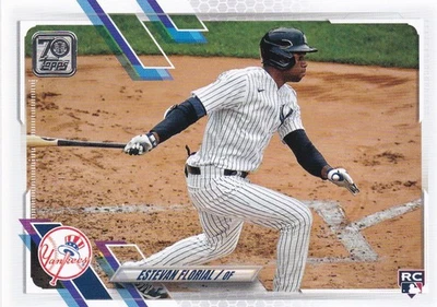 2021 Topps Series 2 ESTEVAN FLORIAL rookie card #406 New York Yankees - Image 1 of 2