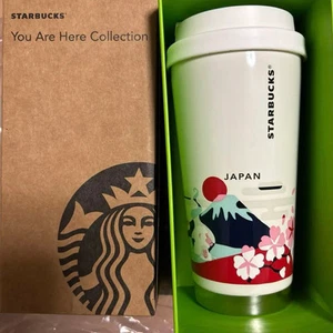 Starbucks Japan You Are Here Collection Stainless Tumbler 473ml Mt. Fuji Sakura - Picture 1 of 11