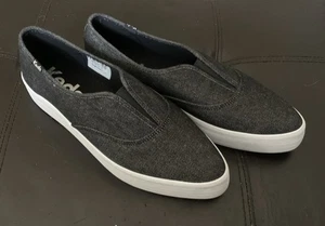 Zapatillas de mezclilla Keds Triple Decker para mujer talla 11 negras puntiagudas SR1 NUEVAS SIN CAJA - Imagen 1 de 9