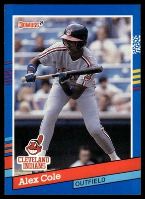 1991 Donruss #383b Alex Cole Leaf, Inc. - Image 1 of 2