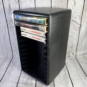 Laserline Spinning VHS Tape Storage Tower 24 Plastic Rotating - Picture 1 of 14