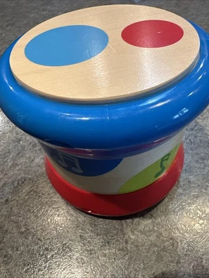 Hape Baby Drum Colorful Rolling  Musical Instrument Toy for Toddlers Works - Image 1 of 2