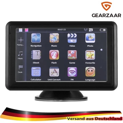 GPS Navi Navigationsgerät Auto LKW PKW GPS-Navigation Navigation 8G+128MB 5 Zoll - Bild 1 von 4