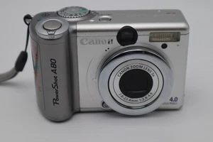 Canon Power Shot A80 Point Shoot Digital Camera  - Picture 1 of 3