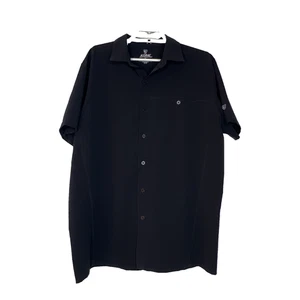 Kuhl TuffleX Renegade Shirt Mens M Black Performance Hiking Outdoor Button Up - Picture 1 of 6