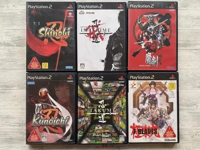 Sony PS2 Shinobi & Kunoichi & Shinobido Takumi & Imashime & Maken Shao 7 lame - Immagine 1 di 4