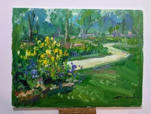 Original Artwork 12”x16” Oil On Canvas Panel Fox River Forest By Tadeusz Seidel - Picture 1 of 1