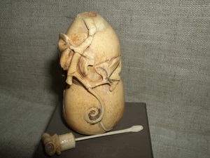 NETSUKE PARFÜMHALTER ESSENZEN PARFÜM BOX SPINNE SPIDER FIGUR GR 95 CM 9 - Bild 1 von 4