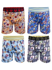 Mario Brothers Athletic Boxer Briefs Underwear, 4-Pack, Mario, Small - Picture 1 of 1