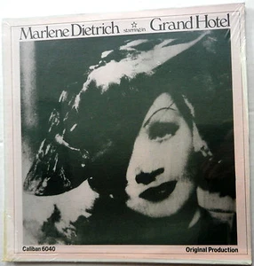 Marlene Dietrich starring in GRAND HOTEL soundtrack LP is SEALED - Imagen 1 de 2