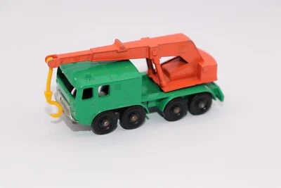 Matchbox 1965 "grúa de 8 ruedas" #30 verde/naranja (propietario original) Foto 1 de 4