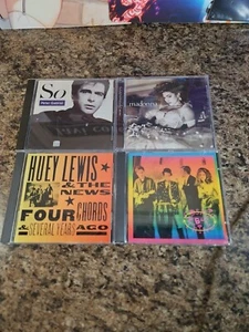 Music CD Lot Pop Huey Lewis & The News , B-52's,Peter Gabriel, Madonna - Picture 1 of 2