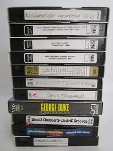 Vintage VHS Lot of 11 Progressive Jazz Performances Mahavishnu Holdsworth Corea - Picture 1 of 10